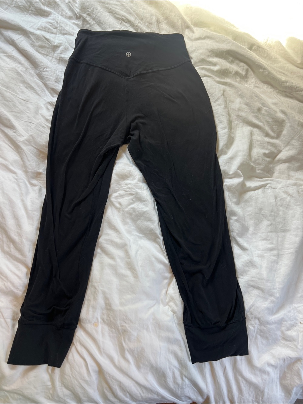 Lululemon Black High-Rise Cropped Leggings